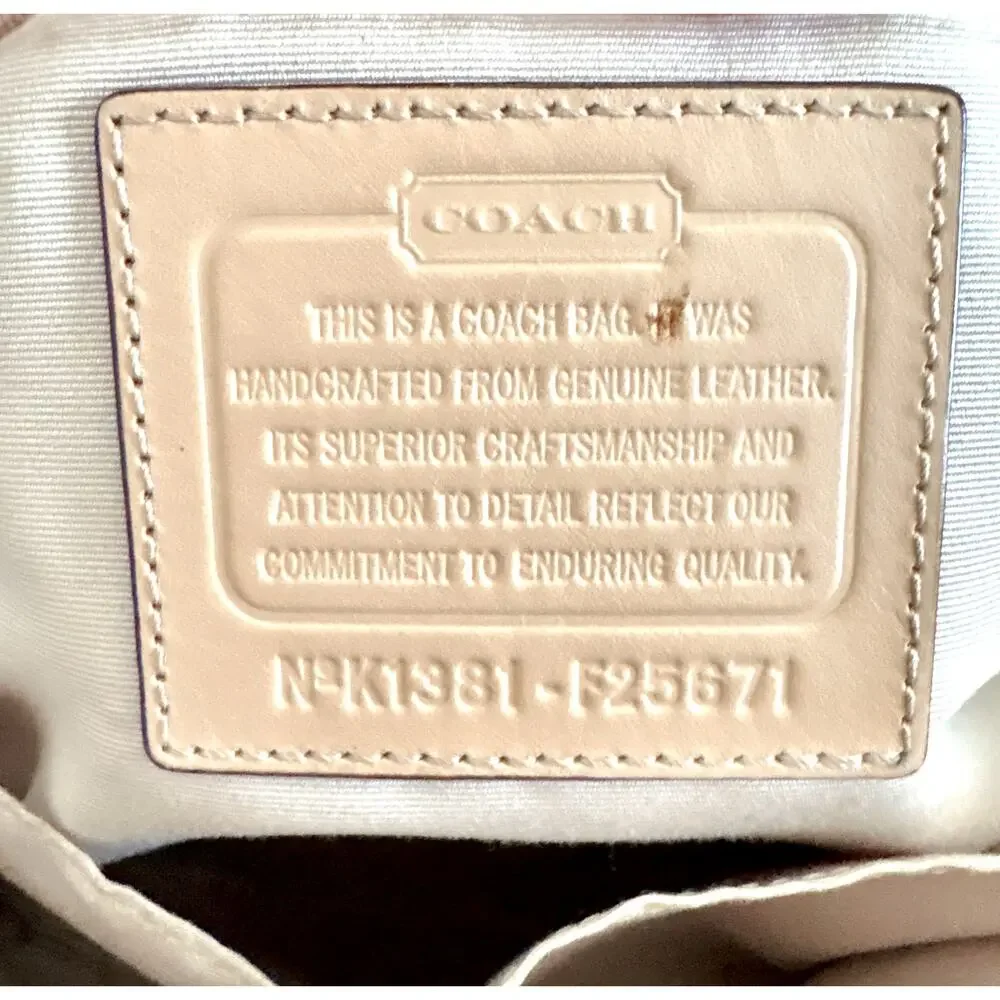 Coach Peyton Cora Domed Satchel in Saffiano Leather - Style F25671